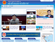 Tablet Screenshot of mpi.gov.vn